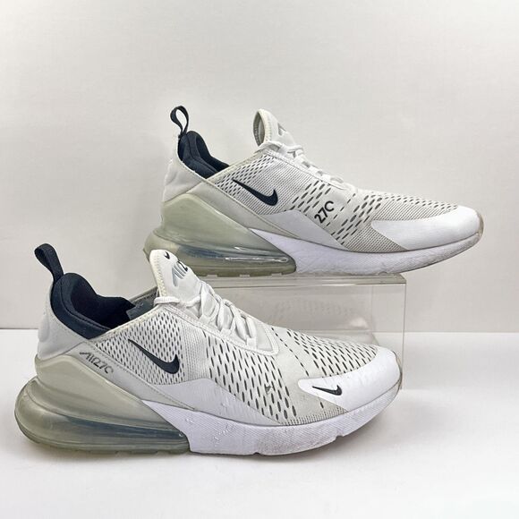 Nike Air Max 270 Shoes Mens Size 13 White Black Running Sneakers AH8050-100 main image 8